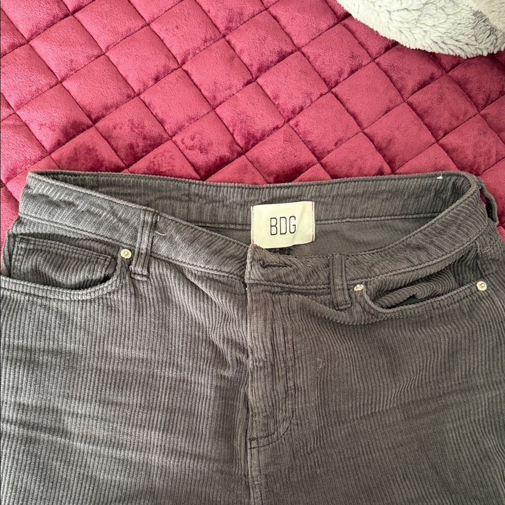 BDG Charcoal Corduroy Trousers